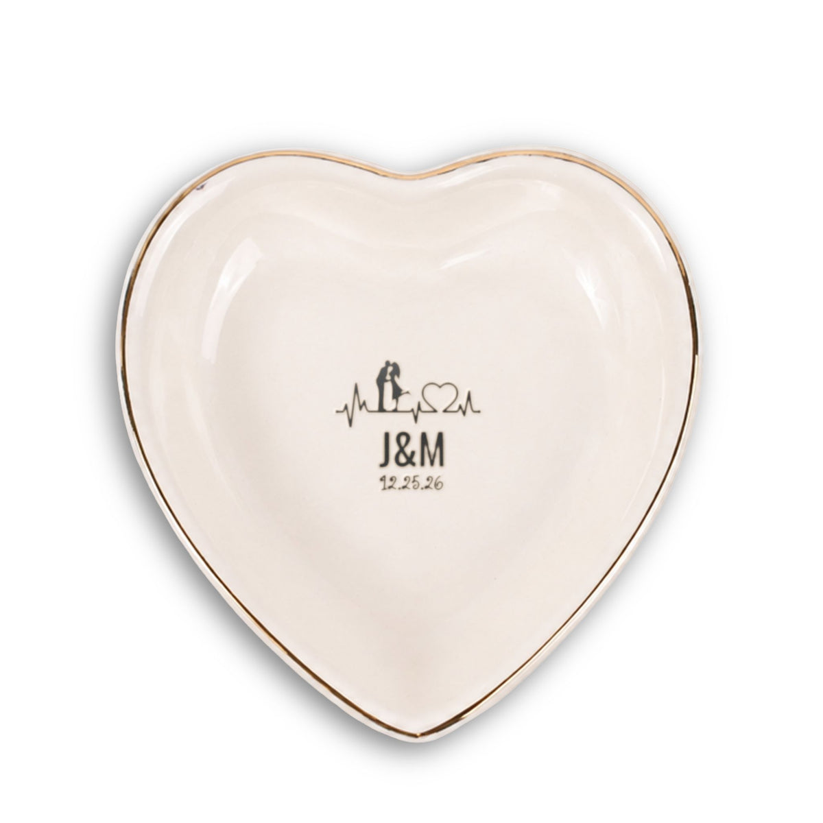 Personalized Ceramic Trinket Tray – Elegant Jewelry & Keepsake Dish