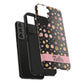 Personalized Gold & Pink Confetti Tough Phone Case — Glitter Dot Protective Phone Cover