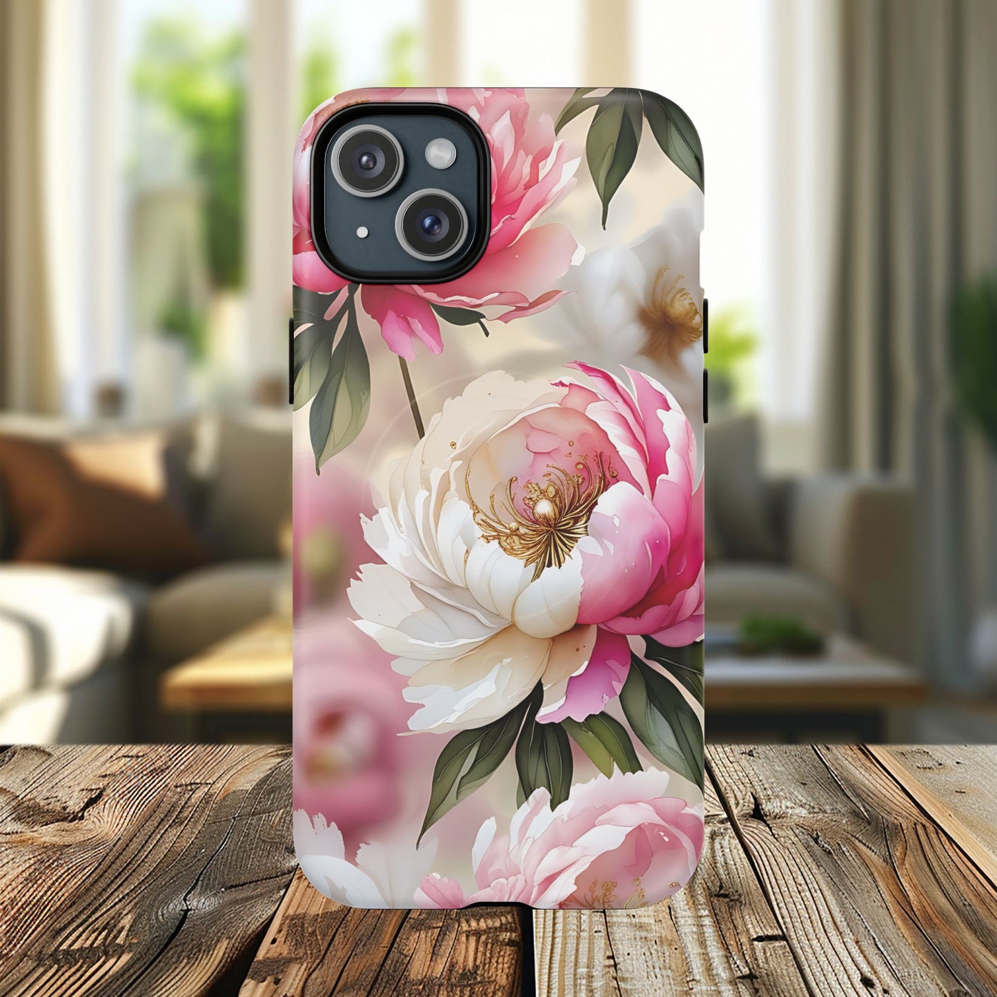 Blooming Petals Tough Magnetic Phone Cases, Elegant Phone Cover, Durable Case for Flower Lovers, Phone Accessories