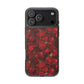 Velvet Petal Noir Floral Petal Clear Impact-Resistant iPhone and Samsung Case.