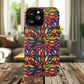 Prism Bloom Tough iPhone Magnetic Case, Stained Glass  MagSafe Cases, iPhone Accessory, Floral Design, Unique Gift, iPhone Protection