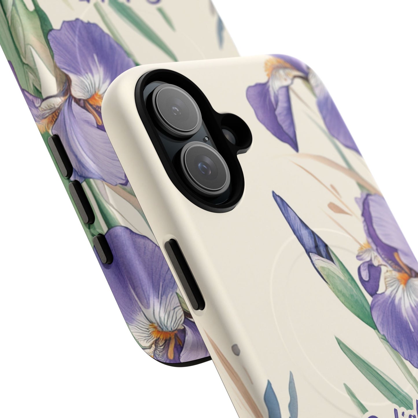 Delight yourself in the Lord Psalm 37:4, Inspirational Gift, iPhone Magnetic Case Scripture, Floral Bible Verse, MagSafe® iPhone® Tough Case, iPhone 14, iPhone 15, iPhone 16, Pro, Pro Max, Plus.