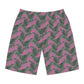 Pink Tropical Bliss Men's Board Shorts (AOP)- (PY)