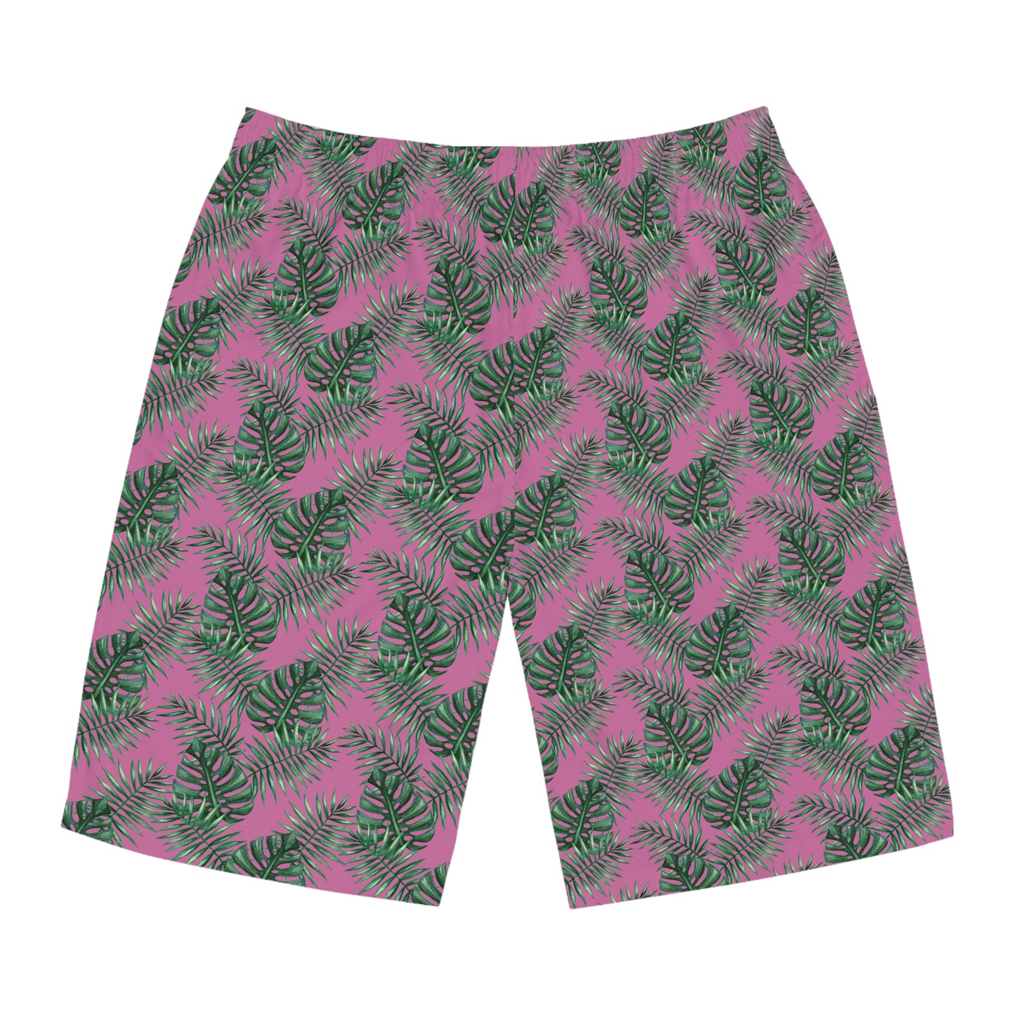 Pink Tropical Bliss Men's Board Shorts (AOP)- (PY)