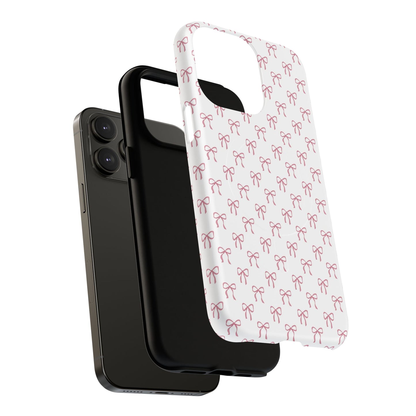 Blush Coquette Bow Bliss Magnetic iPhone Cases, Gift for Her, Cute iPhone Accessories, Fun Personalized Cases, Stylish Tech Gifts, Birthday Present