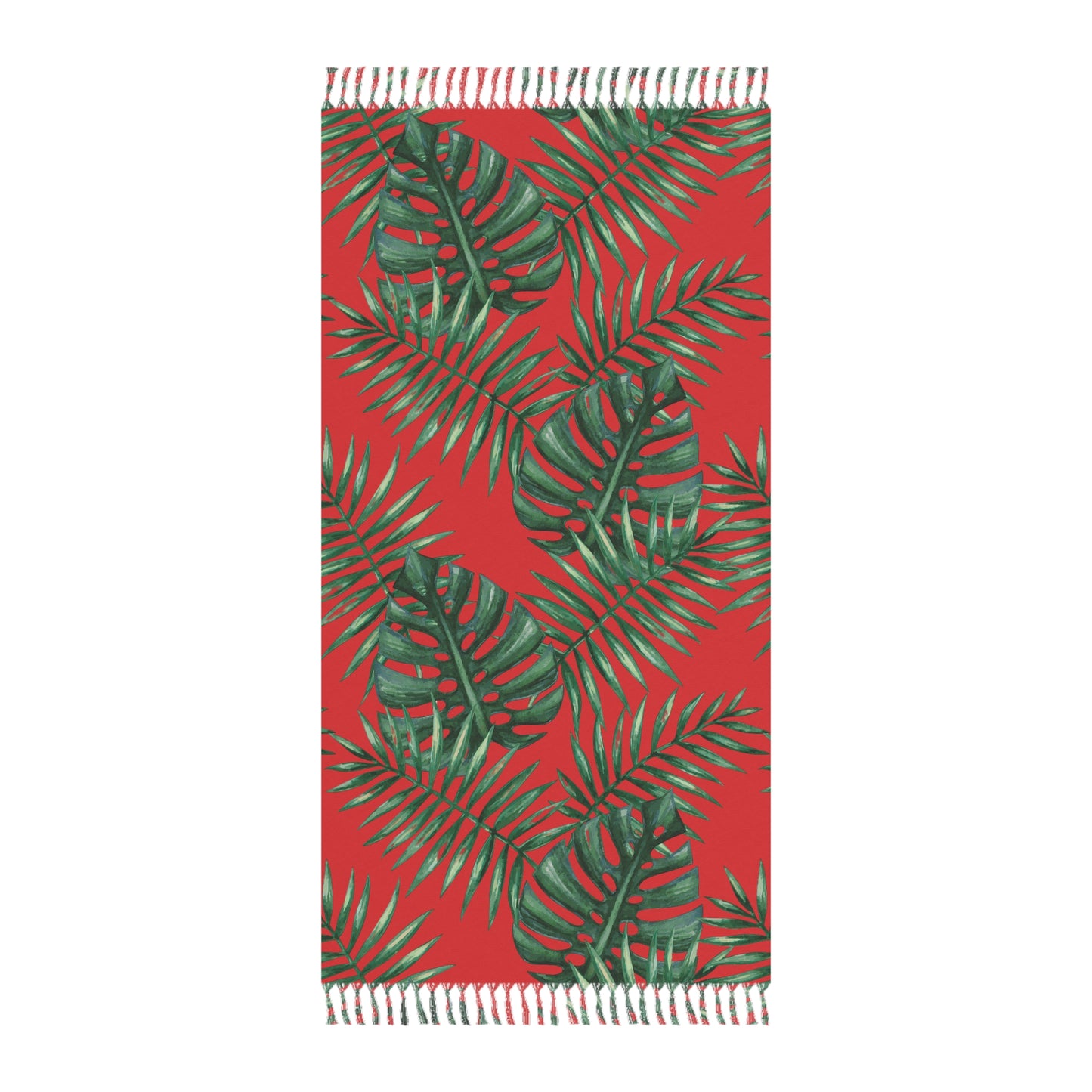 Tropical Boho Vibes Red Beach Cloth/Towel