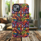 Prism Bloom Tough iPhone Magnetic Case, Stained Glass  MagSafe Cases, iPhone Accessory, Floral Design, Unique Gift, iPhone Protection