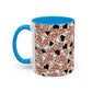 Heart Patterned Coffee Mug - Colorful Love Design, Perfect for Gifts & Celebrations