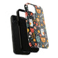 Whimsical Feline Garden iPhone and Samsung Tough Phone Cases,