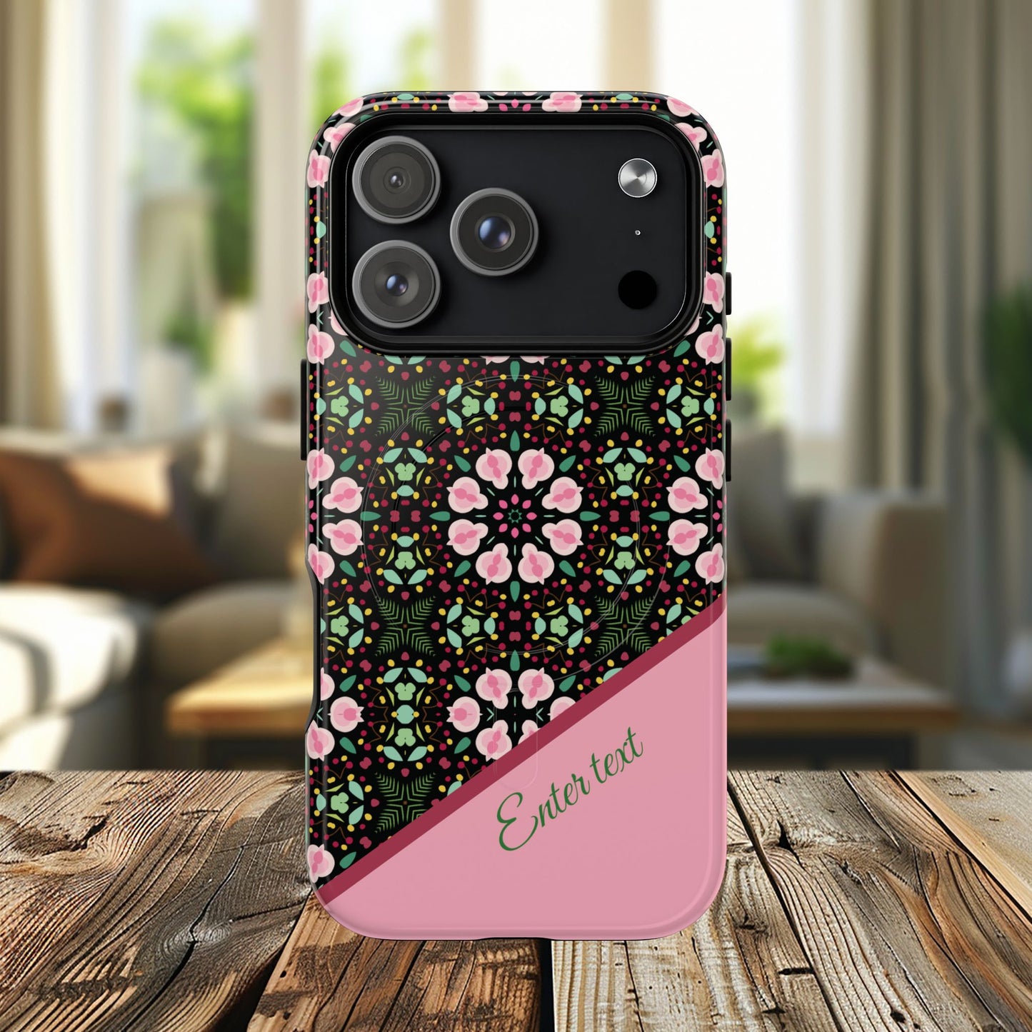 Personalized Twilight Petal Tapestry Floral Tough Magnetic MagSafe® iPhone Case, Durable iPhone Protector, Unique Gift for Her, Stylish Tech Accessories.