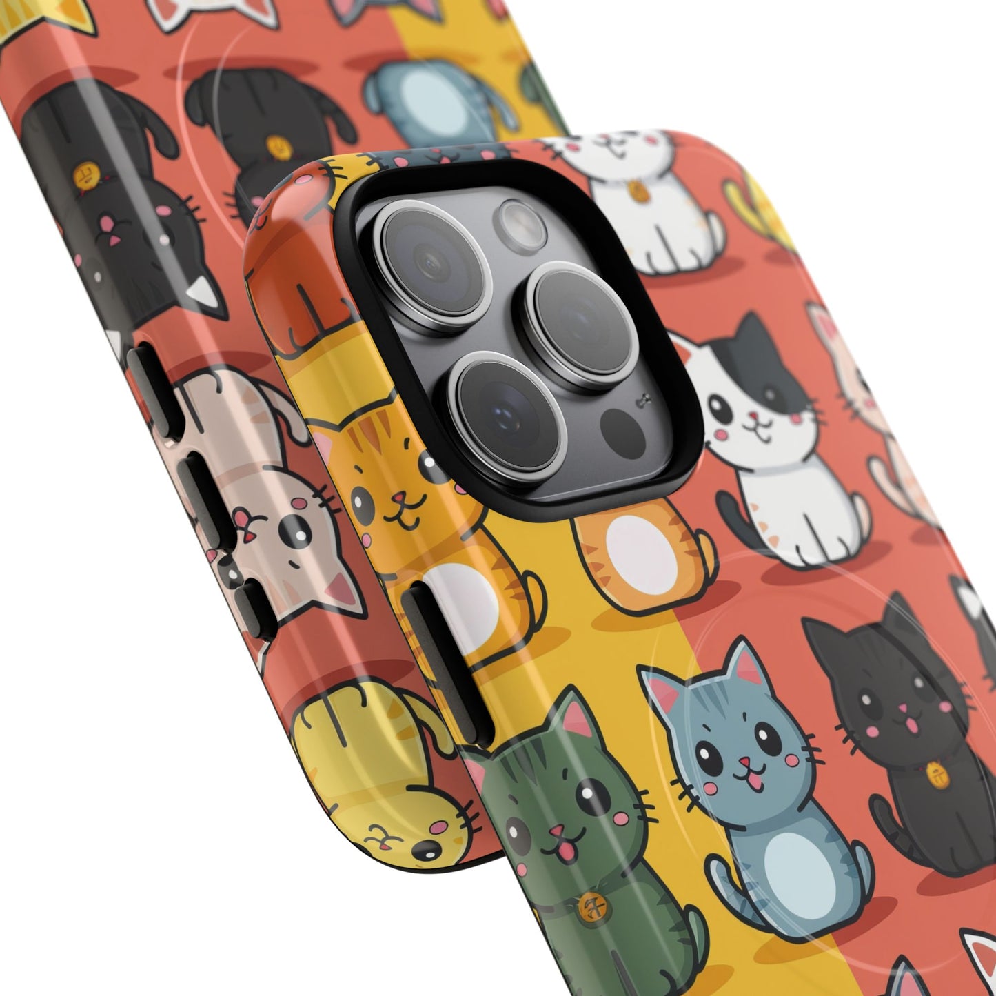 Cute Cat Magnetic Phone Cases for Pet Lovers, Durable Cases, Animal Design, Fun Gift, Unique Accessories