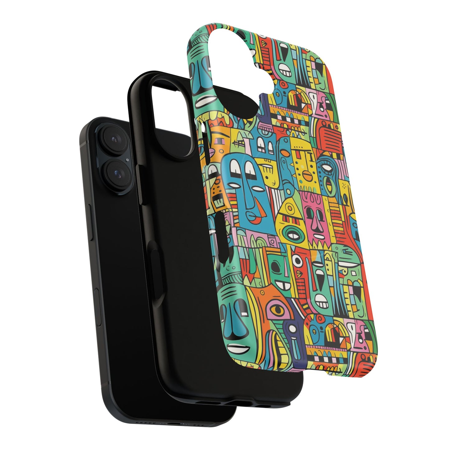 Vibrant Art Magnetic Phone Case, Colorful Protector, Unique iPhone Case, Gift for Artists, Trendy Tech Accessory
