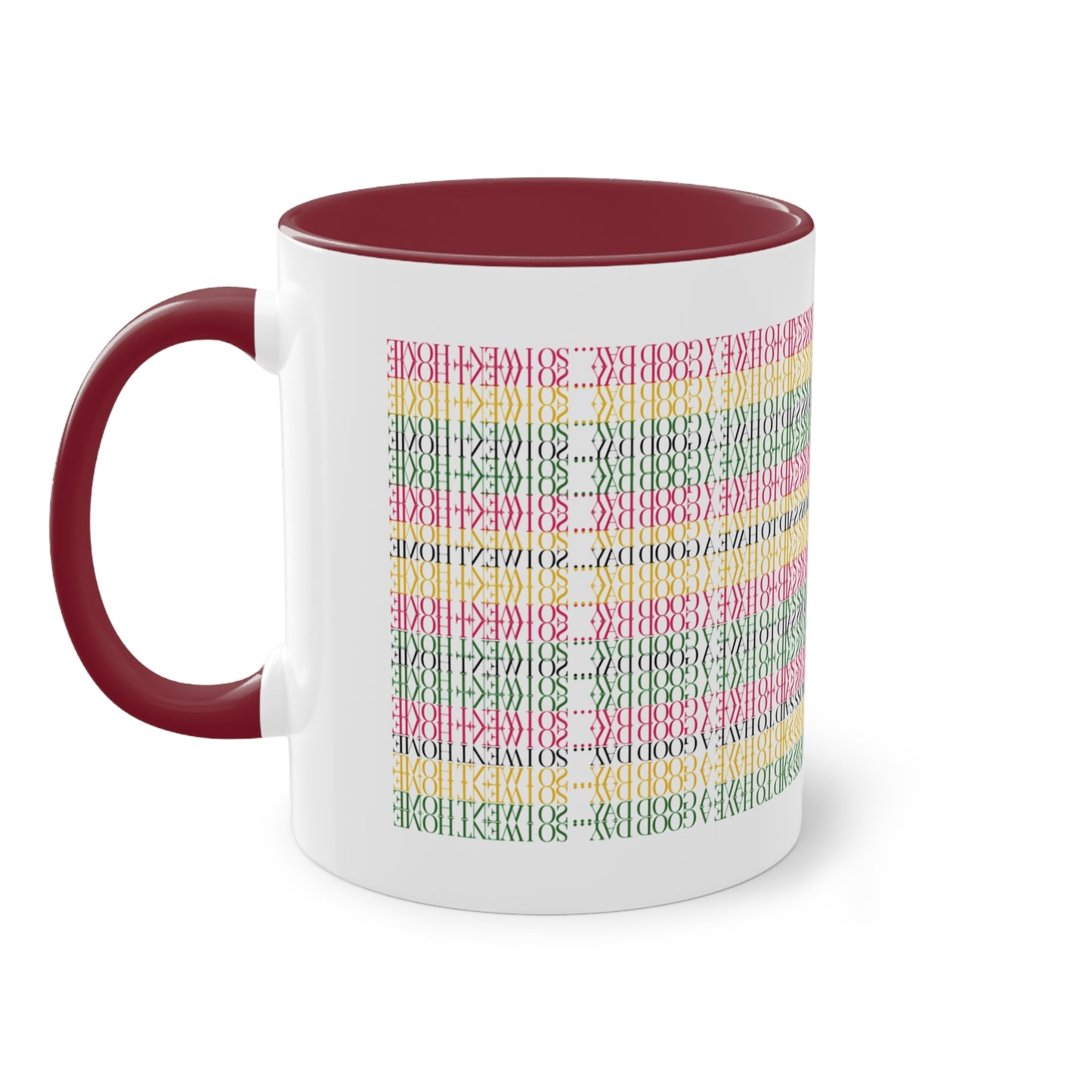 Two Tone Funny Hidden Message Mug - “My Boss said to have a good day… so I went home.”- Viral Optical Illusion Mug - Secret Sarcastic Work Message - Dishwasher Safe, Unique Gifts for Coffee Lovers, Home & Office Decor, Holiday Present.