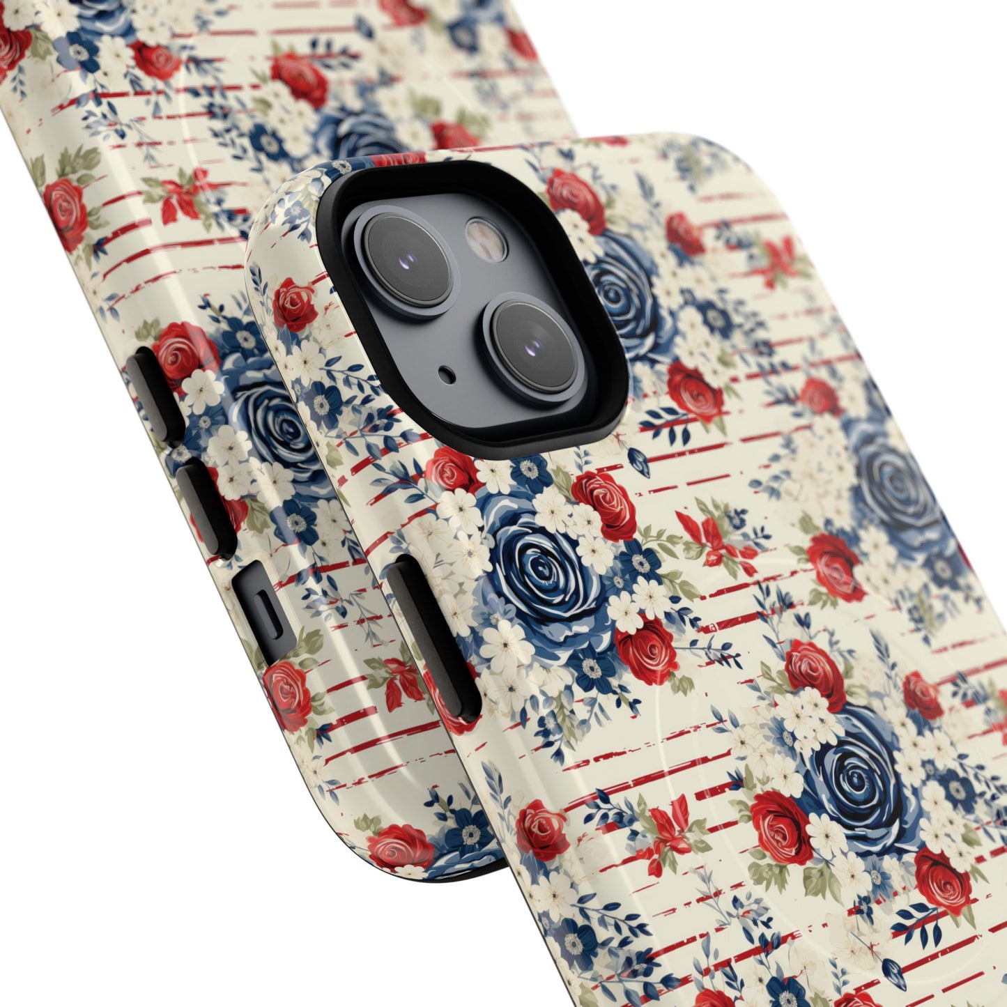 Rose & Glory Tough iPhone Magnetic Case, Vibrant Protective Cover, Stylish Gift for Her, Floral Design, iPhone Accessories, Anniversary Gift
