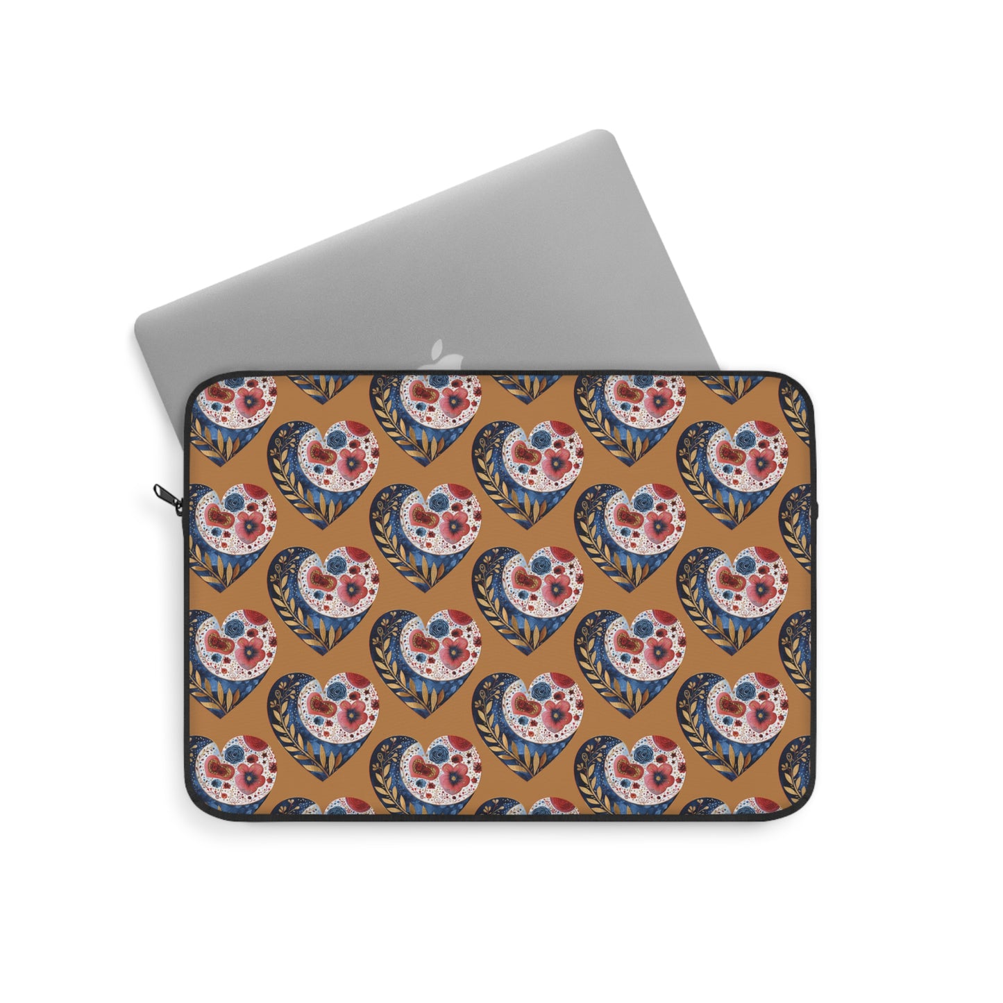 Floral Hearts Laptop Sleeve