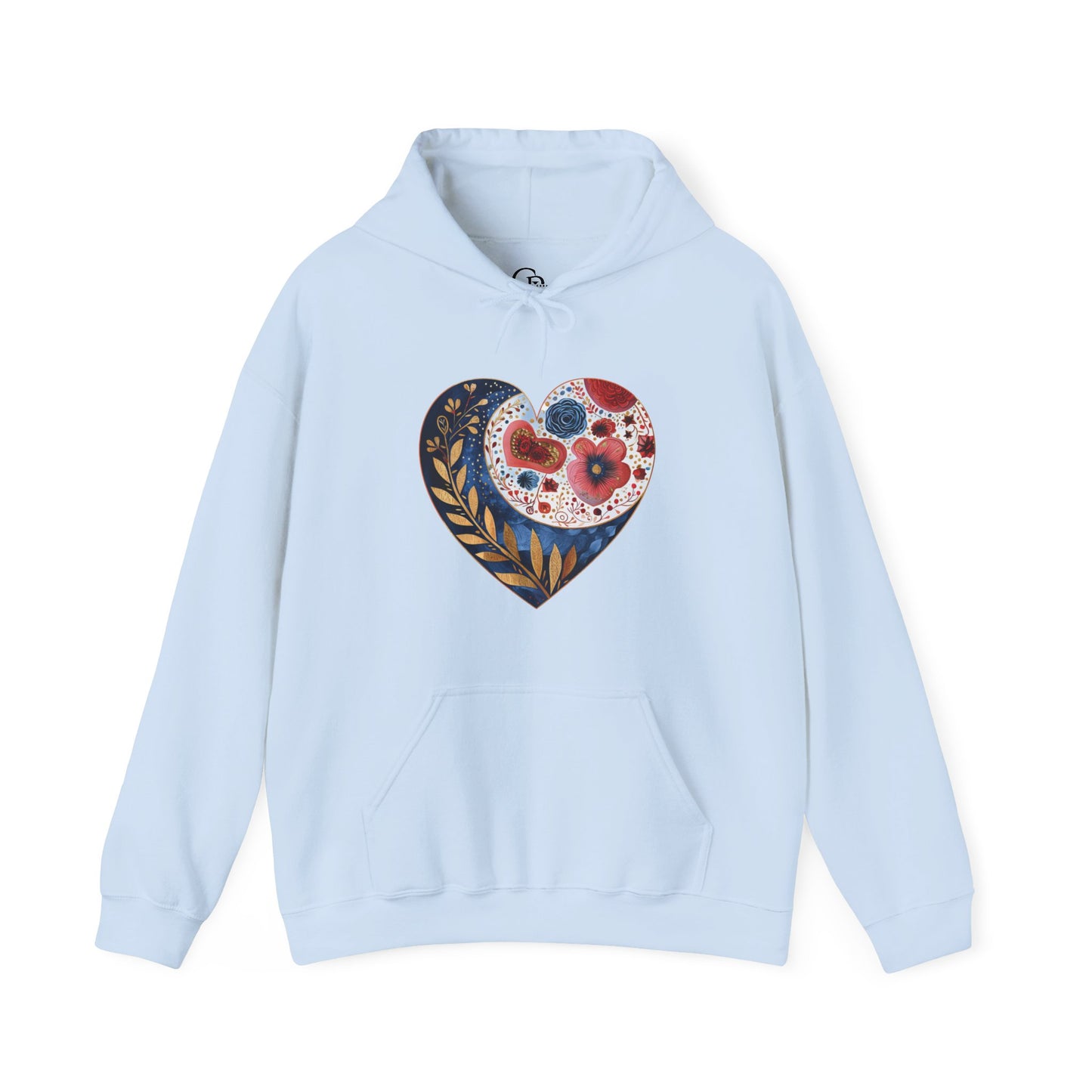 Floral Heart Unisex Heavy Blend™ Hooded Sweatshirt