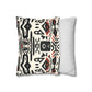 Tribal Harmony Faux Suede Square Pillowcase