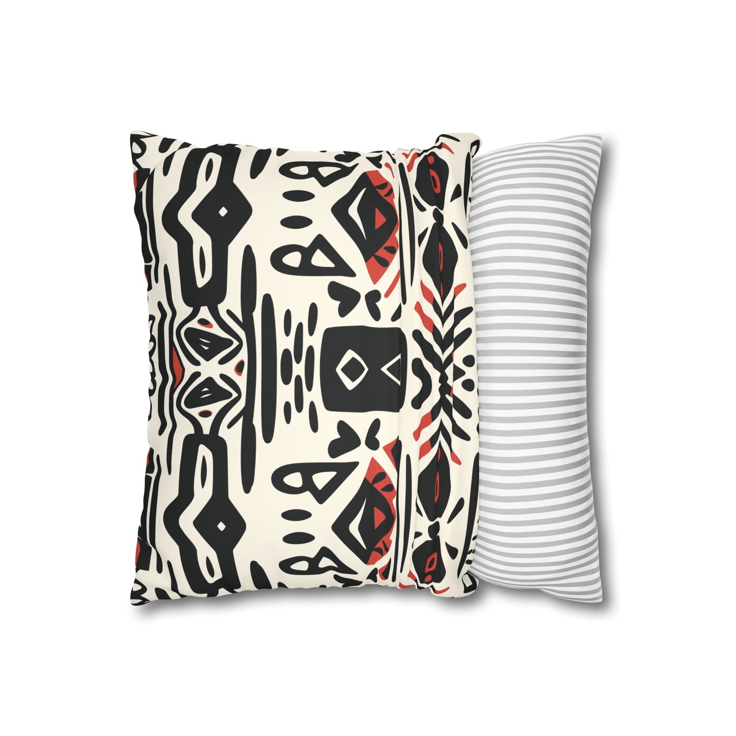 Tribal Harmony Faux Suede Square Pillowcase