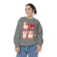 LOVE  Coquette Unisex Comfort Colors Garment-Dyed Sweatshirt
