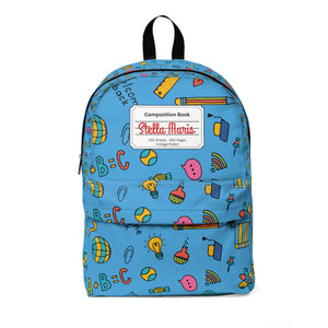 Personalized Classroom Couture Composition Book Inspired Colorful Kids' Backpack, School Bag, Fun Pattern Backpack, Cute Child's Rucksack, Composition Backpack, Unique School Supplies