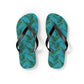 Turquoise Tropical Bliss Flip Flops