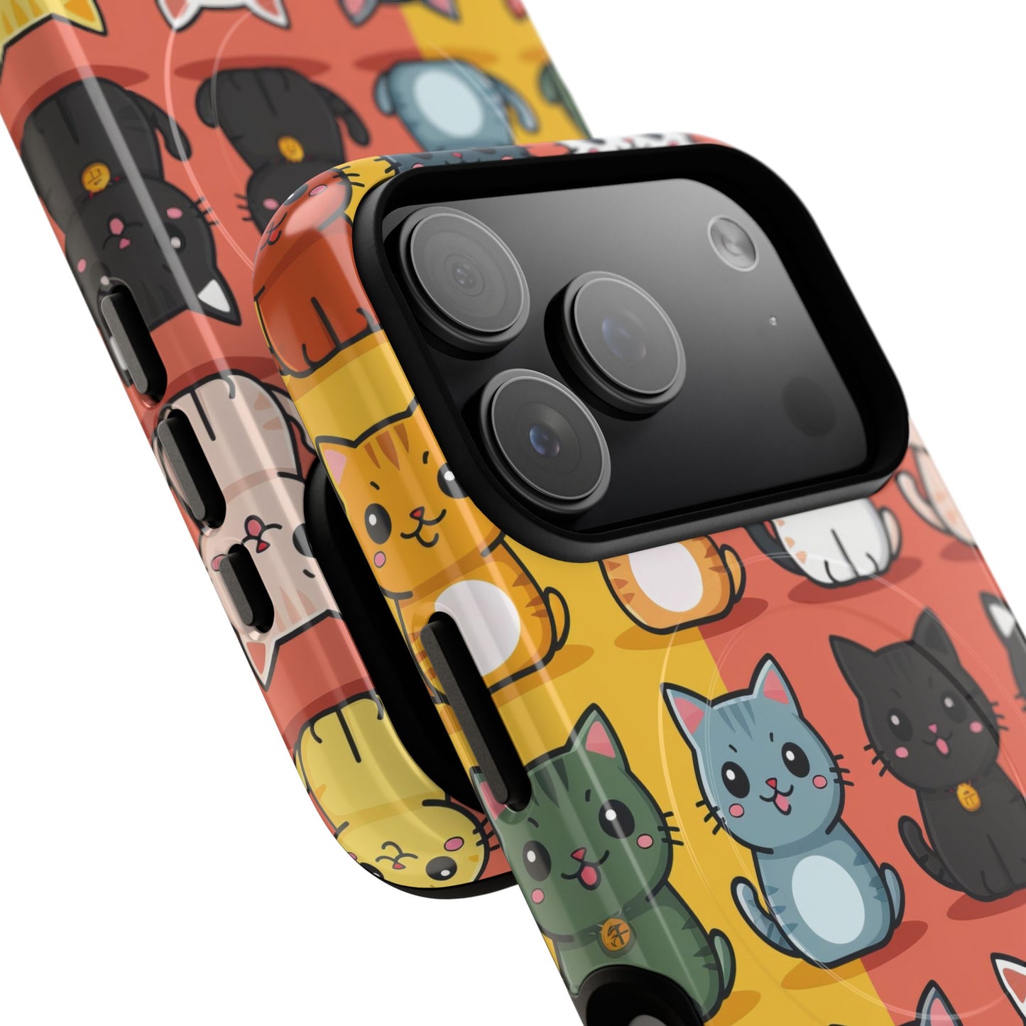 Cute Cat Magnetic Phone Cases for Pet Lovers, Durable Cases, Animal Design, Fun Gift, Unique Accessories