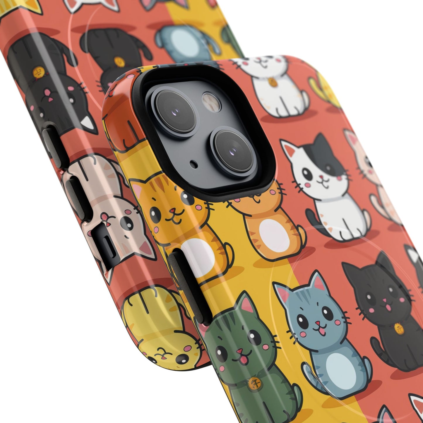 Cute Cat Magnetic Phone Cases for Pet Lovers, Durable Cases, Animal Design, Fun Gift, Unique Accessories