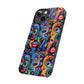 Psychedelic Visions Slim iPhone Case - Vibrant Design for Artistic Souls