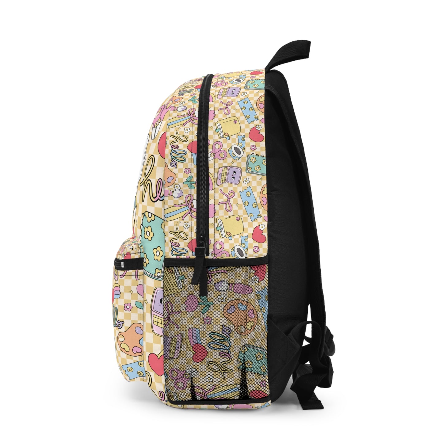Personalized Doodle Daydream Composition Book Inspired Backpack for Students, Fun School Bag, Back to School Essentials, Notebook Print Backpack, College Student Gift