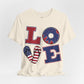 Patriotic Love Unisex Jersey Short Sleeve Tee