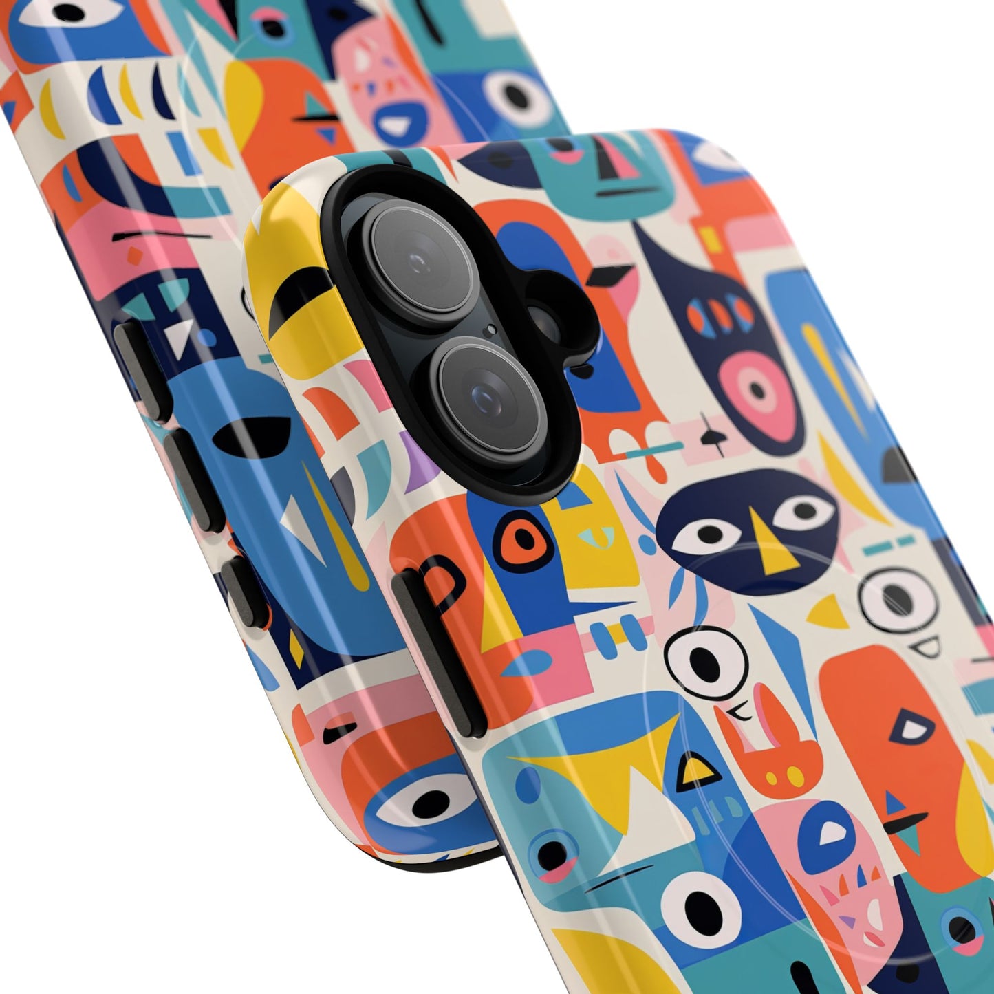 Personalized Vibrant Phone Case,  Magnetic iPhone Cover, Colorful Abstract Protection, Trendy Gift, Unique Tech Accessory, Art Phone Case