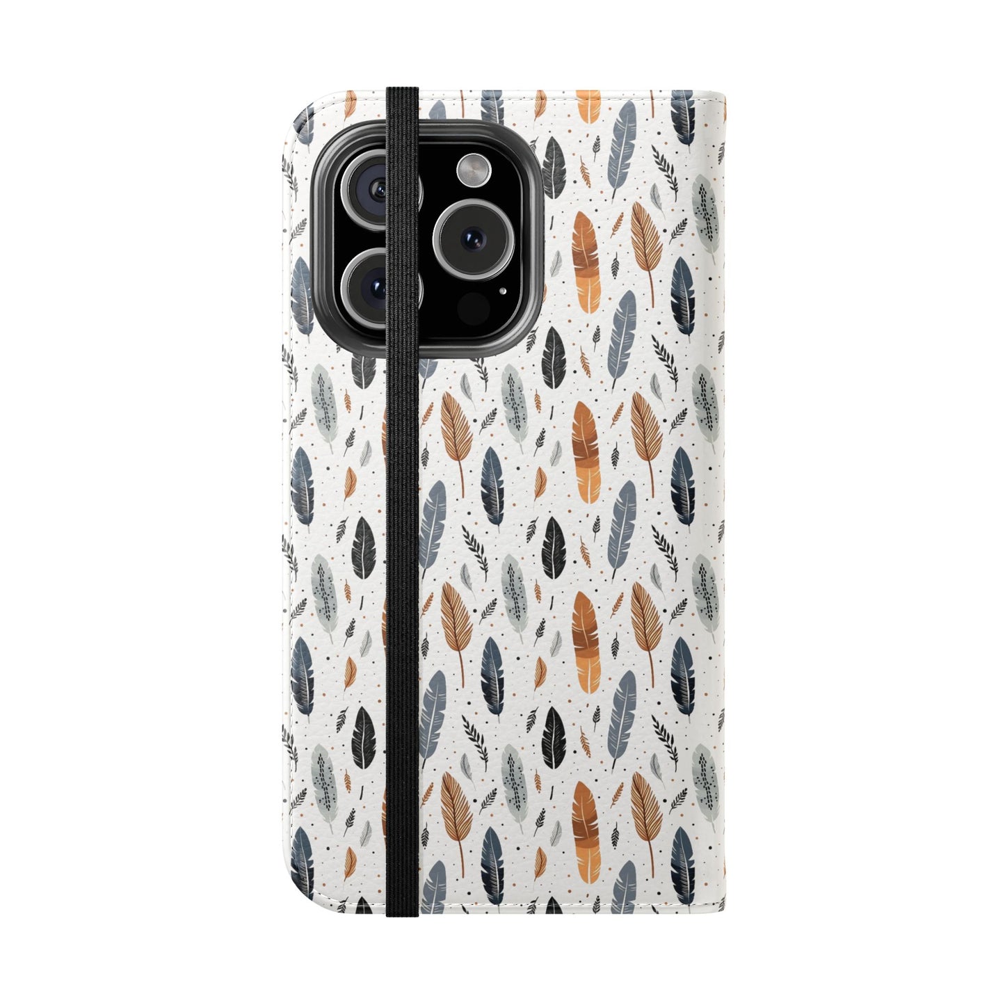 Whispering Feathers iPhone and Samsung Flip Cases