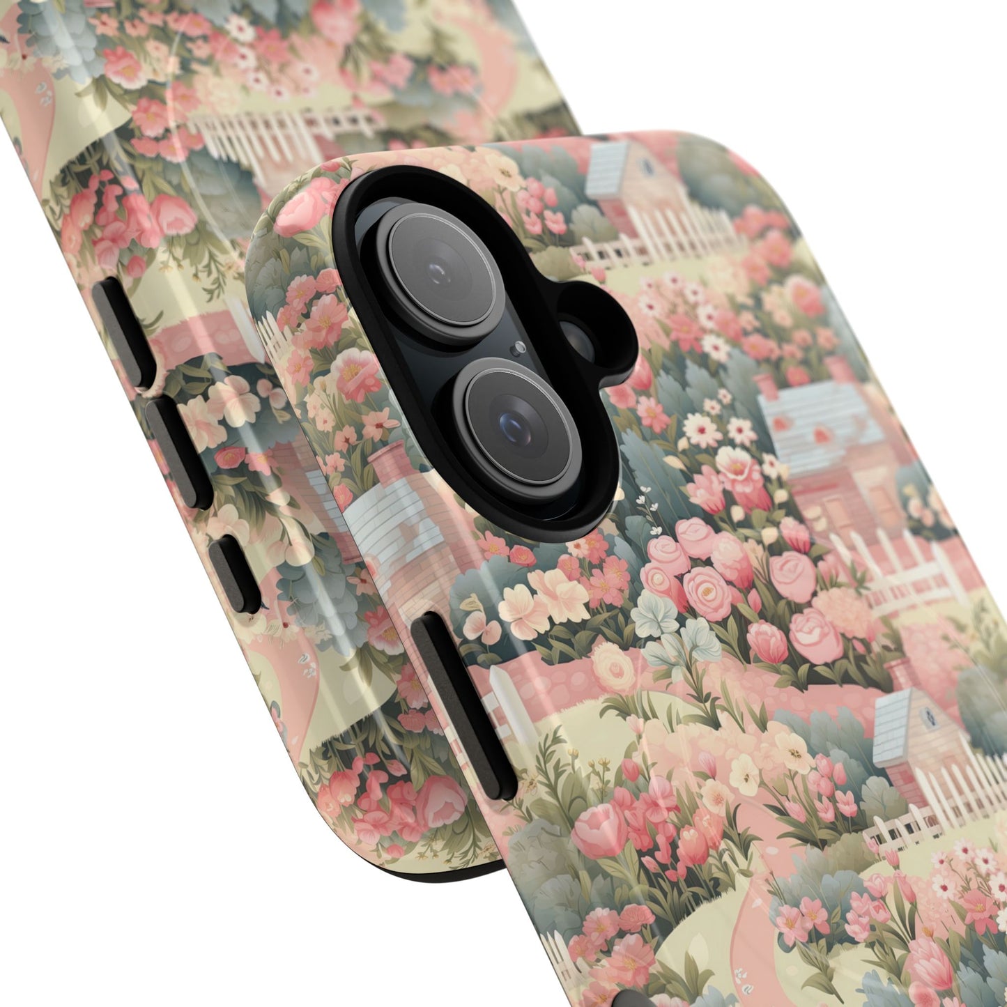 Pastel Garden Haven Tough iPhone Magnetic Case, Durable Protection, Flower Design, Gift for Her, Birthday, ,Phone Accessory, Spring Decor