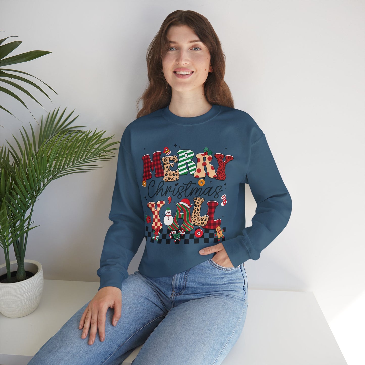 Merry Christmas Unisex Heavy Blend™ Crewneck Sweatshirt
