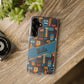 Phone Case — Colorful Abstract Faces Clear Impact-Resistant Case