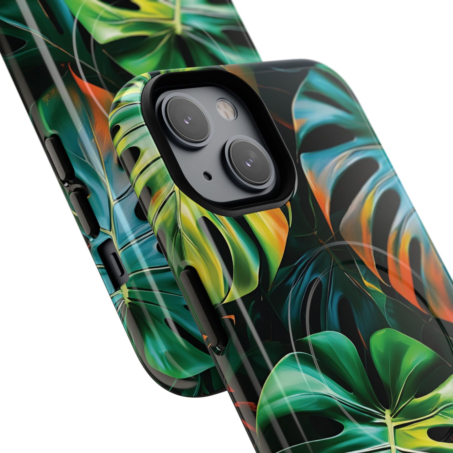 Tropical Leaf Phone Case | Tough Magnetic Cases, iPhone Accessories, Gift for Him/Her, Phone Protection, Summer Style, Trendy Design