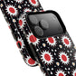 Crimson Spark Radiance Bold Floral Magnetic iPhone Cases, Stylish Tough Cases, Unique iPhone Accessories, Perfect Gift for Her, Trendy Tech Gear.