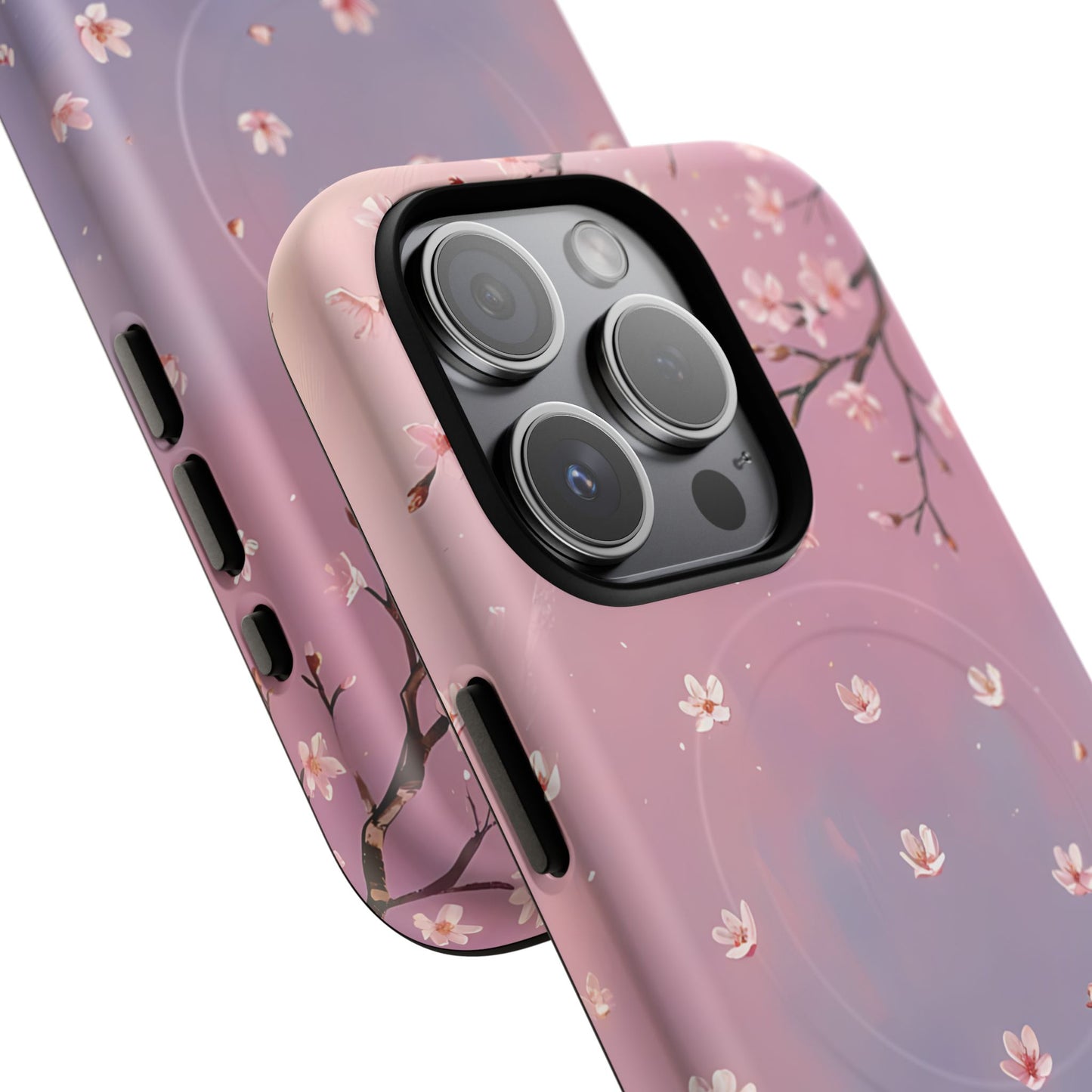 Tiny Cherry Blossom Floral Tough Magnetic Phone Cases, Durable Phone Cover, Floral Design Case, iPhone Protector, Cute Gift for Her