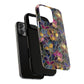 Chromatic Bloom Tough iPhone Magnetic Case, Tough iPhone Cover, Floral iPhone Accessory, Birthday Gift, Elegant Tech Decor, MagSafe Stained Glass Pattern.
