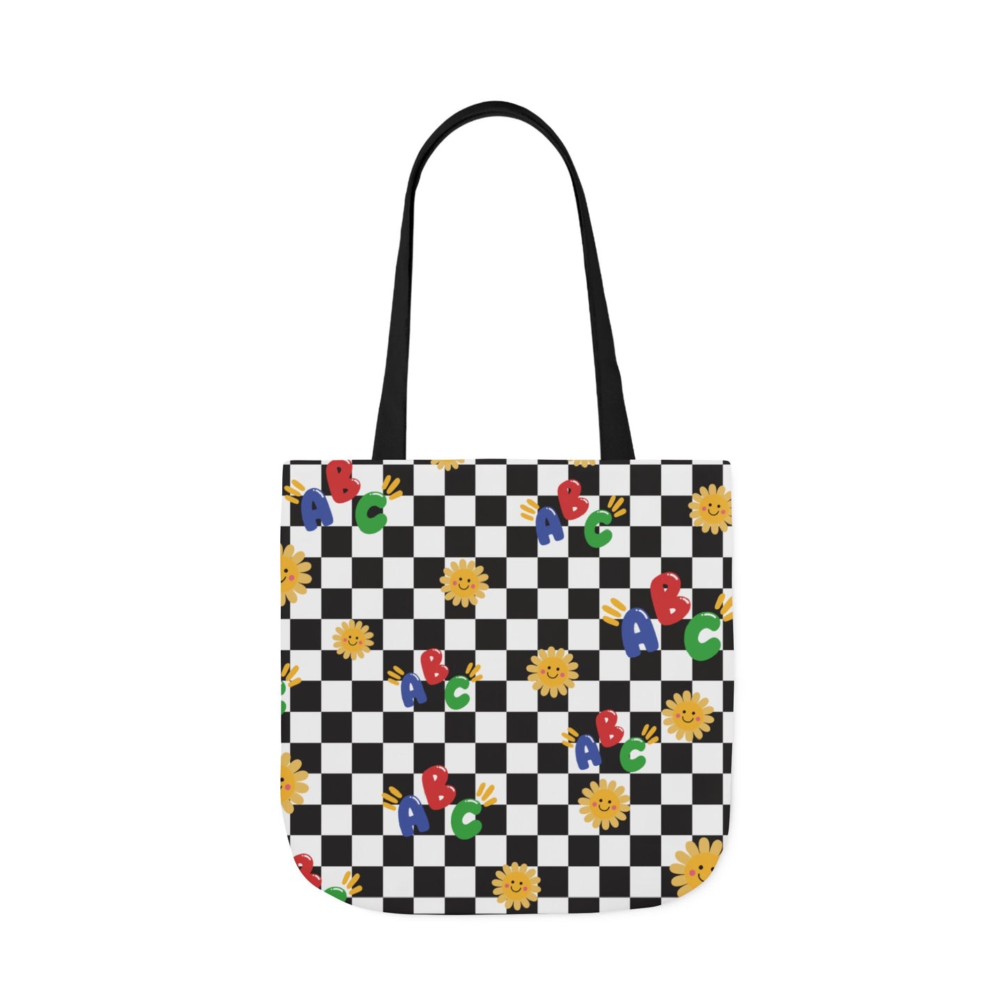 Personalized Schoolyard Chic Composition Book Inspired Canvas Tote Bag with Colorful Straps, Cute School Bag, Eco-Friendly Tote, Back to School Shopping Bag, Teacher Gift Idea