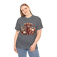 Autumn Highland Cow Charm Unisex Heavy Cotton Tee