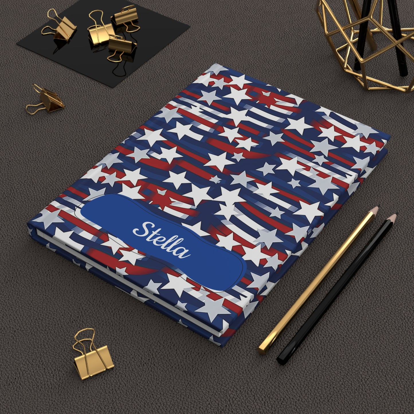 Patriotic Waves Hardcover Journal (PY)