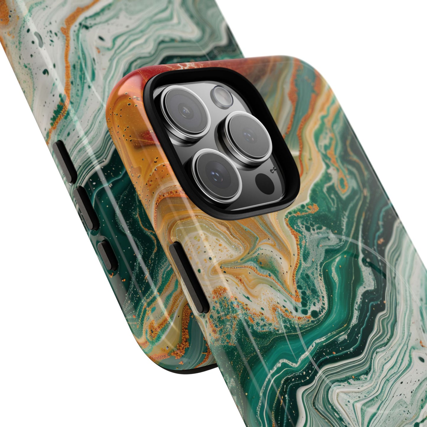 Stylish Tough Acrylic Magnetic iPhone Cases for Everyday Protection, Marble Design, Unique Gifts for Tech Lovers, Holiday Essentials