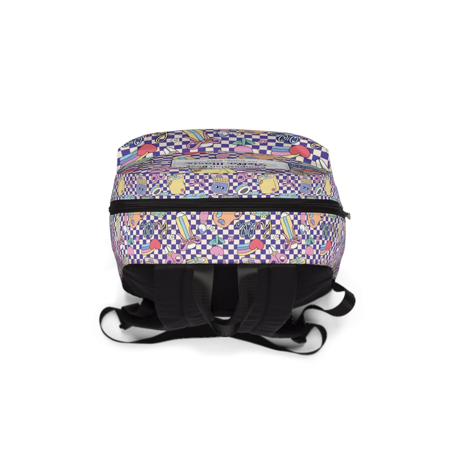 Personalized Purple Doodle Daydream Composition Book Inspired Colorful Kids' Backpack, School Bag, Fun Pattern Backpack, Cute Child's Rucksack, Composition Backpack, Unique School Supplies