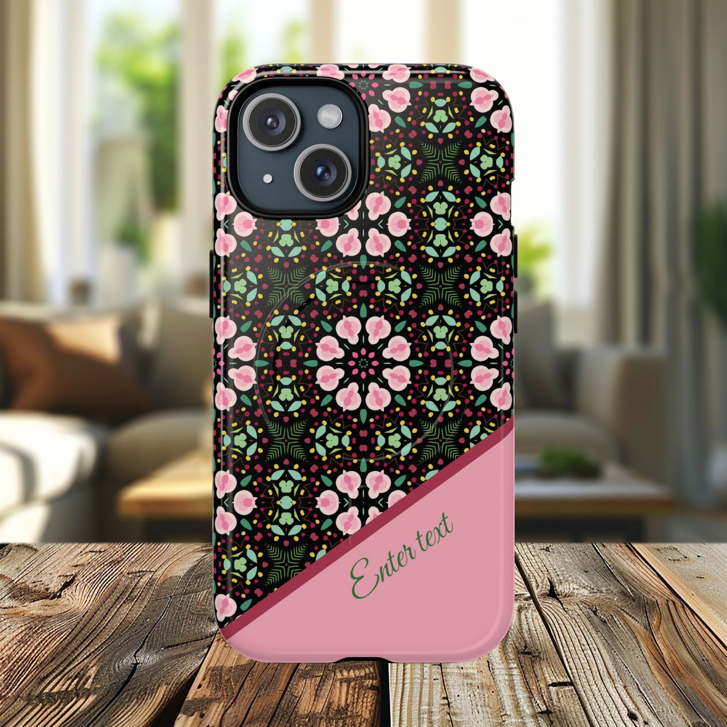 Personalized Twilight Petal Tapestry Floral Tough Magnetic MagSafe® iPhone Case, Durable iPhone Protector, Unique Gift for Her, Stylish Tech Accessories.
