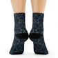 Opulent Dusk Crew Socks - Soft & Elastic Polyester/Spandex Blend - One Size Fits All