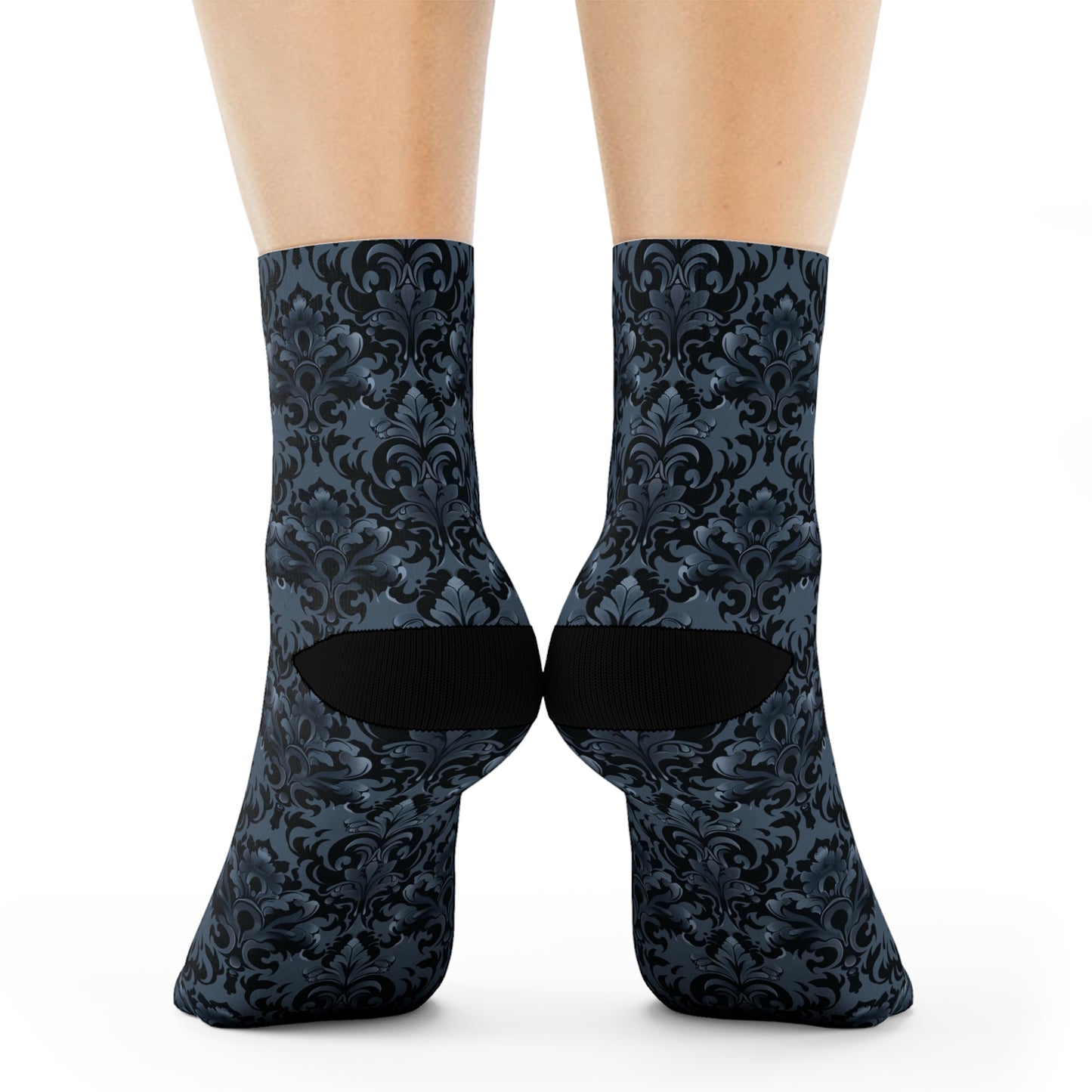 Opulent Dusk Crew Socks - Soft & Elastic Polyester/Spandex Blend - One Size Fits All