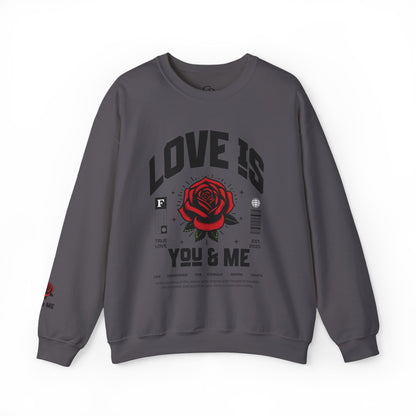 You and Me Unisex Heavy Gildan Blend™ Crewneck Sweatshirt.