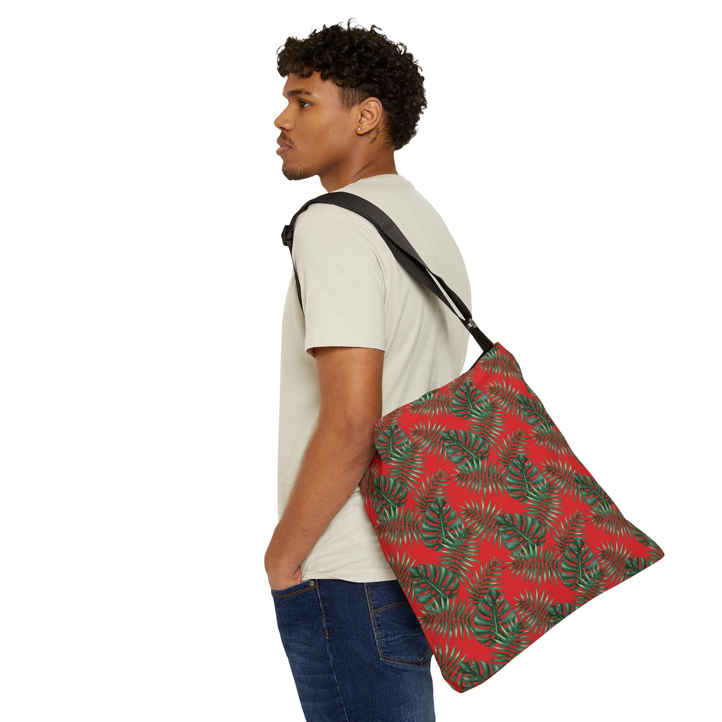 Red Tropical Bliss Adjustable Tote Bag (AOP)