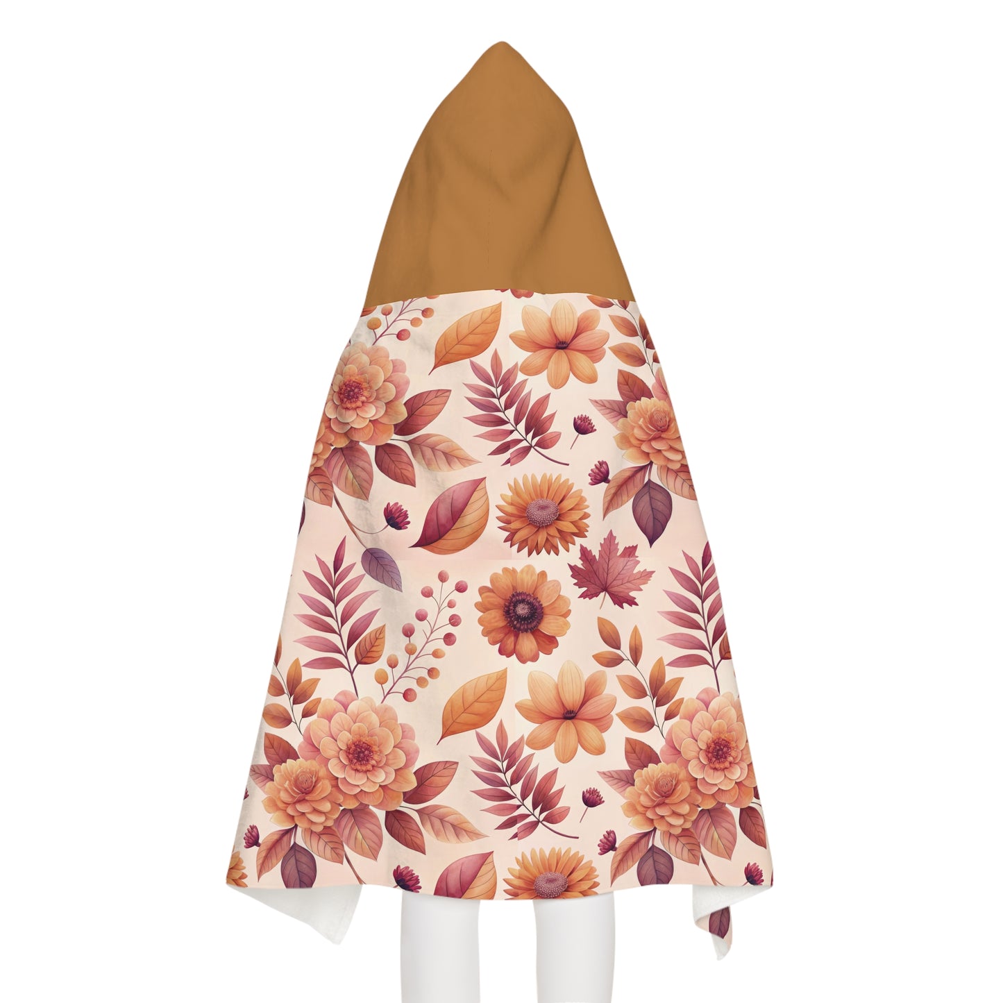 Autumn Blossom Snuggle Youth Hooded Towel